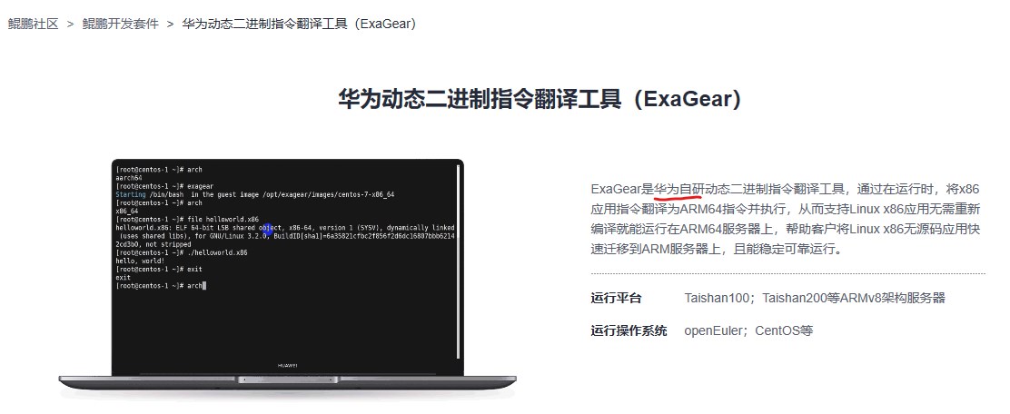 简单分析华为的ExaGear和ElTechs公司的ExaGear是不是一个东西